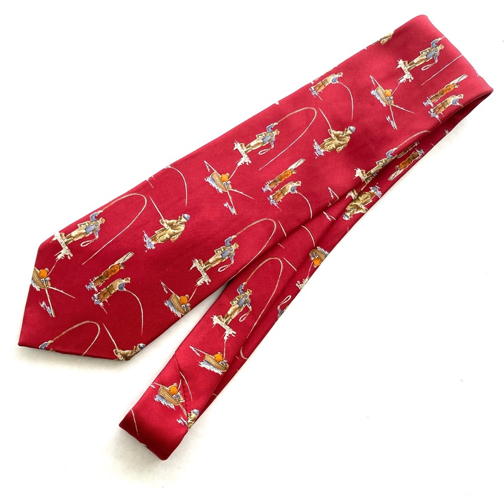 The Custom Shop "Fly Fisher" Themed Silk Necktie